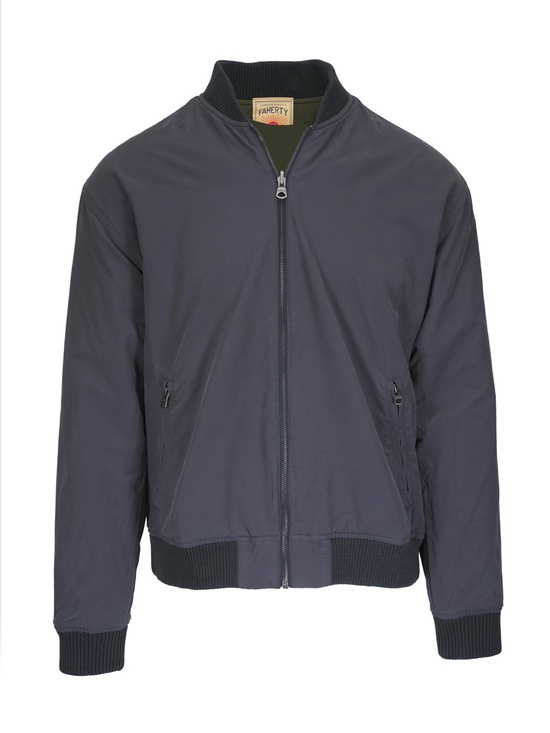 Faherty Other - Faherty Charcoal & Sage Reversible Surplus Bomber Jacket